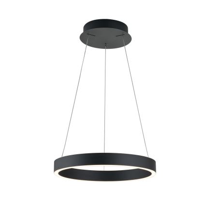 LED stmievateľný luster na lanku KOLK LED/40W/230V 2700/3000/4000K pr. 40 cm čierna