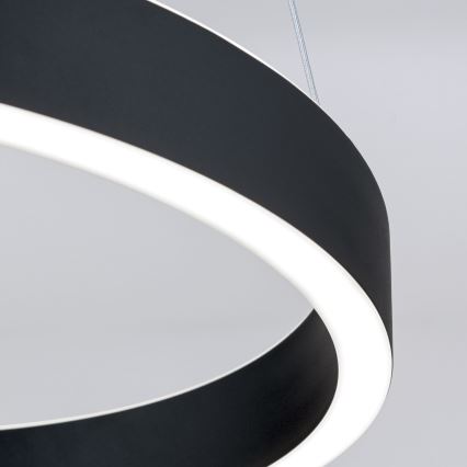 LED stmievateľný luster na lanku KOLK LED/40W/230V 2700/3000/4000K pr. 40 cm čierna