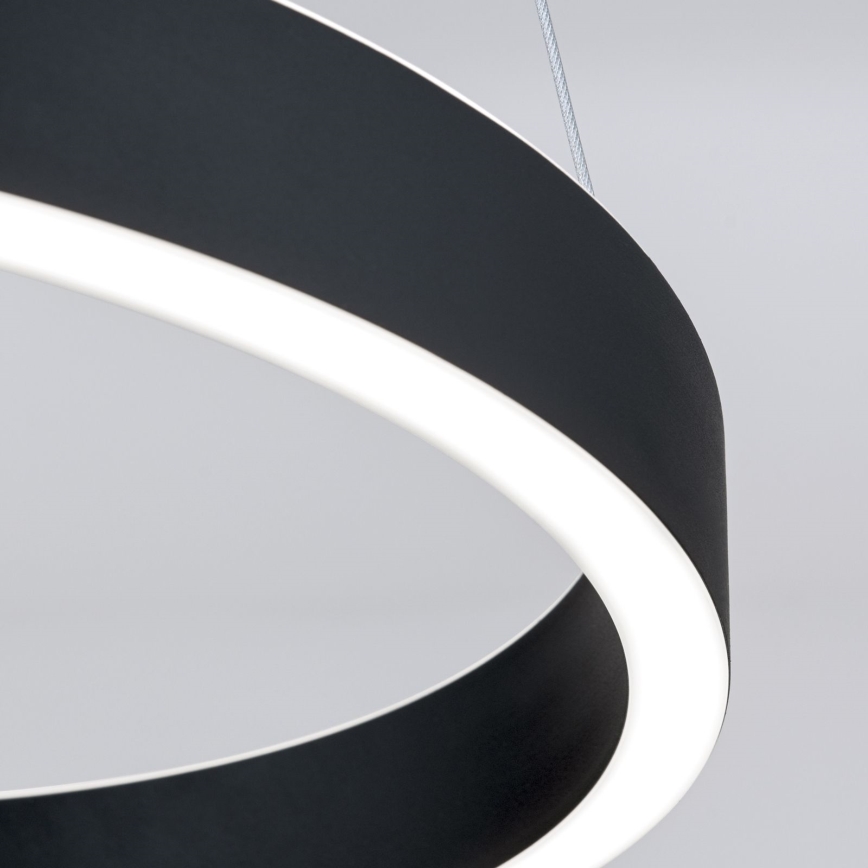 LED stmievateľný luster na lanku KOLK LED/40W/230V 2700/3000/4000K pr. 40 cm čierna