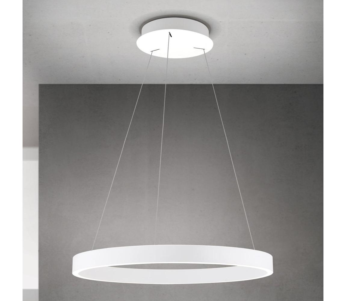 Orion - LED stmievateľný luster na lanku KOLK LED/60W/230V 2700/3000/4000K pr. 60 cm biela HL 6-1717/60 weiß