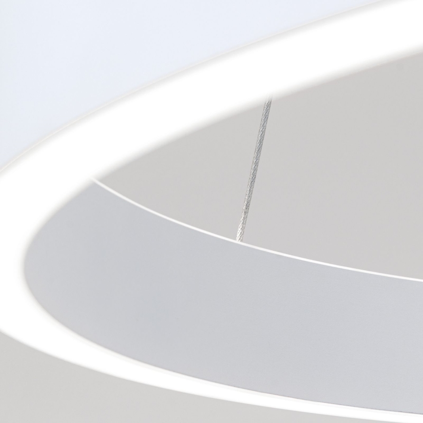 LED Stmievateľný luster na lanku KOLK LED/60W/230V 2700/3000/4000K pr. 60 cm biela