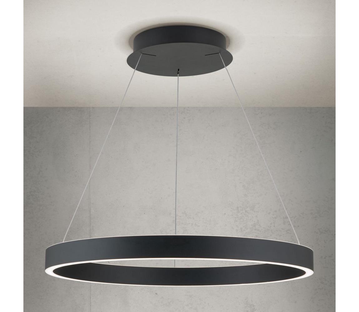 Orion - LED stmievateľný luster na lanku KOLK LED/60W/230V 2700/3000/4000K pr. 60 cm čierna HL 6-1717/60 schwarz