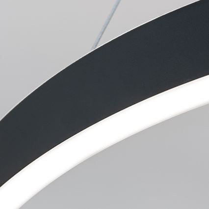 stmievateľný LED luster na lanku KOLK LED/60W/230V 2700/3000/4000K pr. 60 cm čierny