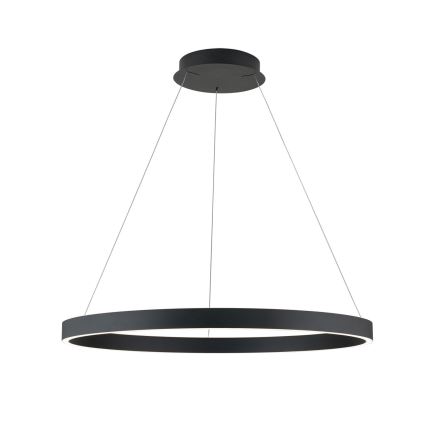 LED stmievateľný luster na lanku KOLK LED/80W/230V 2700/3000/4000K pr. 80 cm čierny