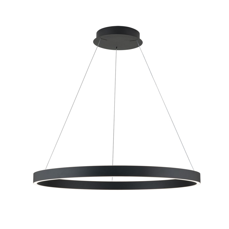 LED stmievateľný luster na lanku KOLK LED/80W/230V 2700/3000/4000K pr. 80 cm čierny