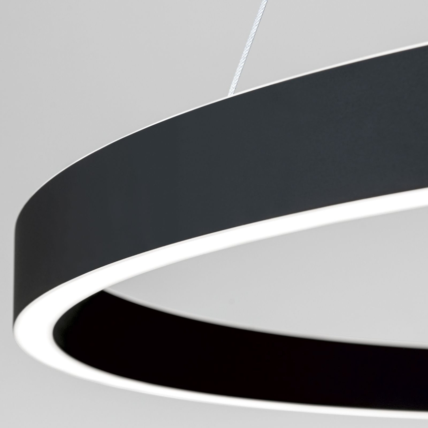 LED stmievateľný luster na lanku KOLK LED/80W/230V 2700/3000/4000K pr. 80 cm čierny