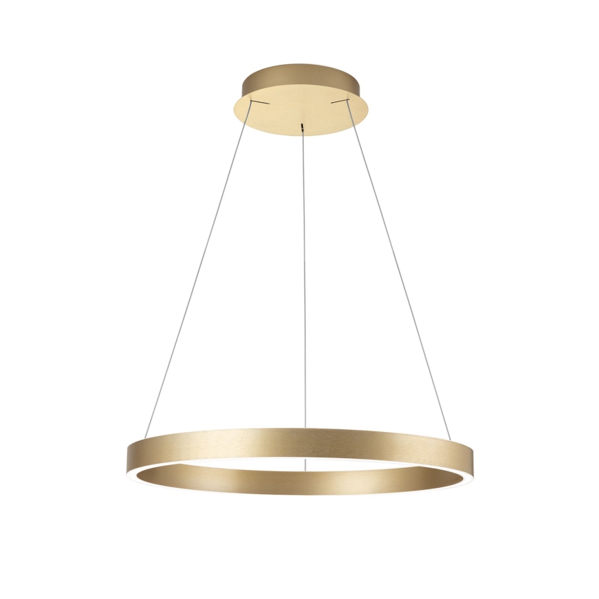 LED stmievateľný luster na lanku KOLK LED/60W/230V 2700/3000/4000K, priemer 60 cm, zlatý