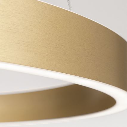 LED stmievateľný luster na lanku KOLK LED/60W/230V 2700/3000/4000K, priemer 60 cm, zlatý