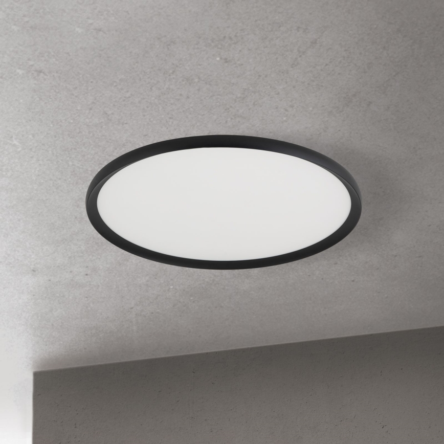 LED stropné svietidlo KANT LED/50W/230V 2700/3000/4000K priemer 60 cm čierna