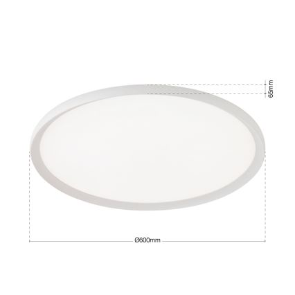LED stropné svietidlo KANT LED/50W/230V 2700/3000/4000K priemer 60 cm biele