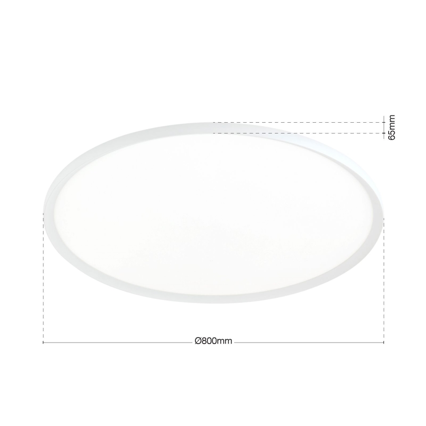 LED stropné svietidlo KANT LED/66W/230V 2700/3200/4000K priemer 80 cm biela