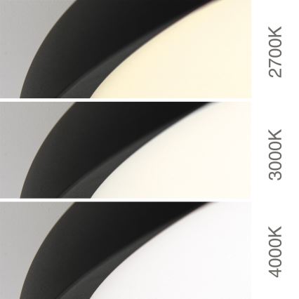 LED Stropné svietidlo KANT LED/66W/230V 2700/3200/4000K pr. 80 cm čierna