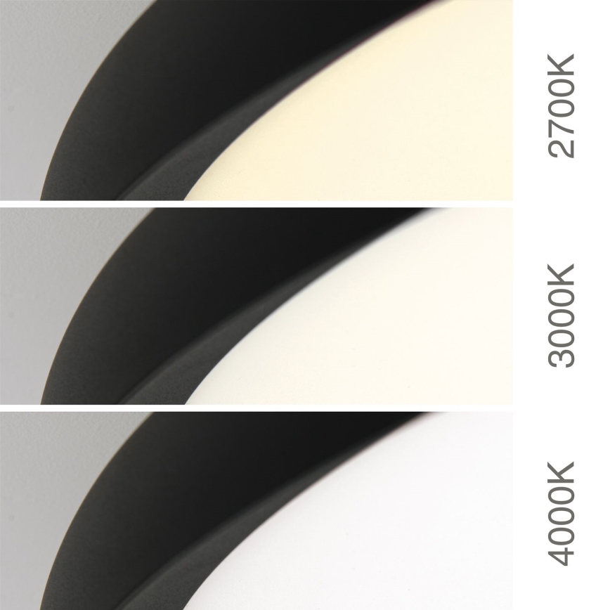 LED Stropné svietidlo KANT LED/66W/230V 2700/3200/4000K pr. 80 cm čierna