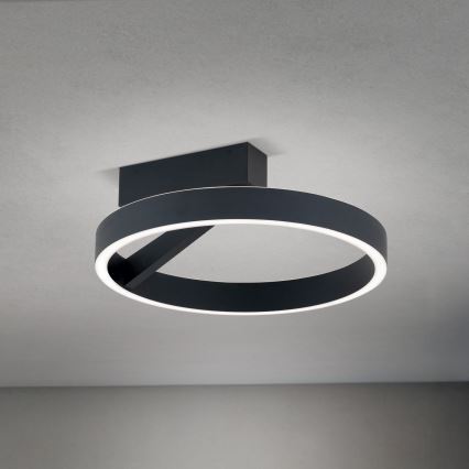 LED stropné svietidlo KOLK LED/40W/230V 2700/3000/4000K priemer 40 cm čierne