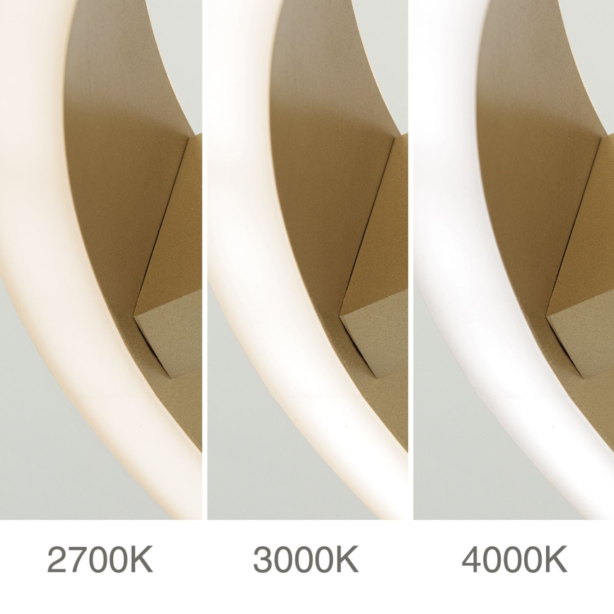 LED stropné svietidlo KOLK LED/40W/230V 2700/3000/4000K priemer 40 cm zlaté