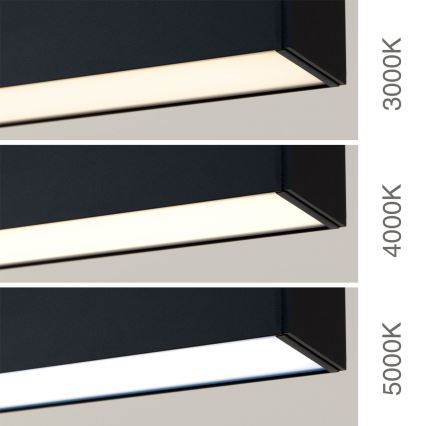 LED stropné/závesné svietidlo 2v1 PALKKI LED/38W/230V 3000/4000/5000K čierne