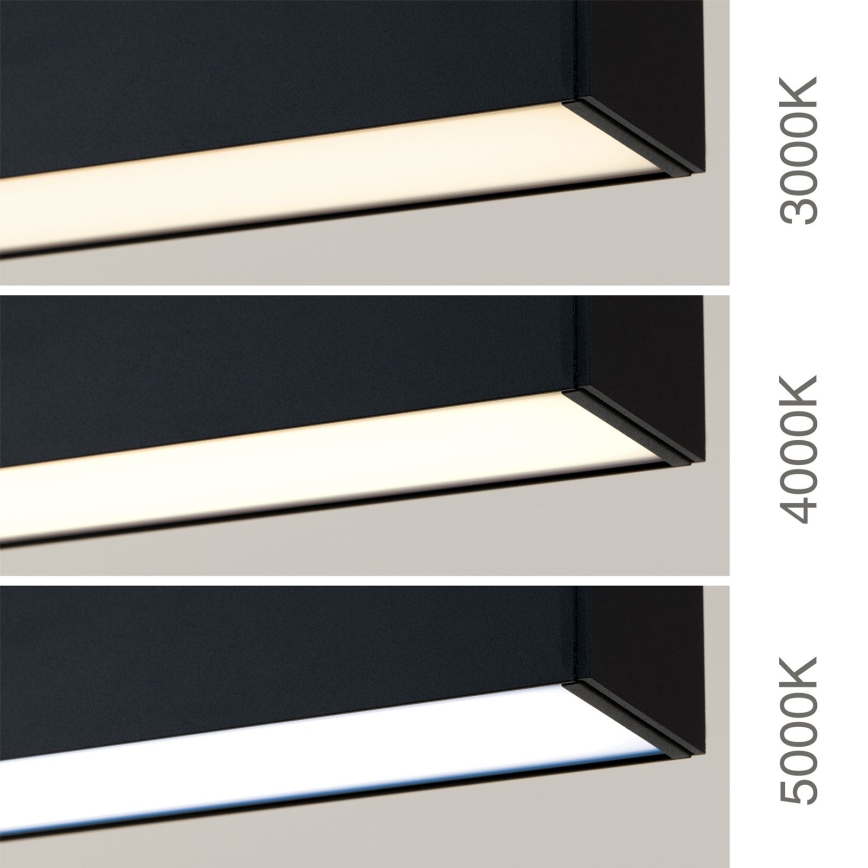 LED stropné/závesné svietidlo 2v1 PALKKI LED/38W/230V 3000/4000/5000K čierne