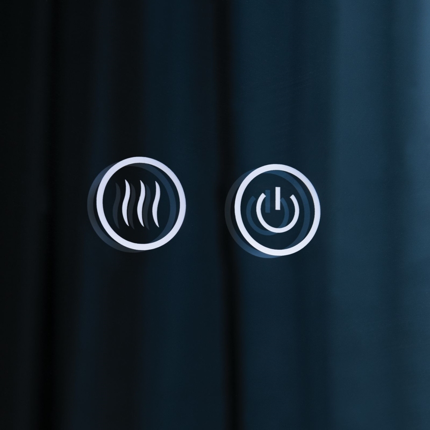 LED Kúpeľňové vyhrievané nástenné zrkadlo s podsvietením FOCUS LED/27W/230V 3000/4200/6000K pr. 80 cm IP44