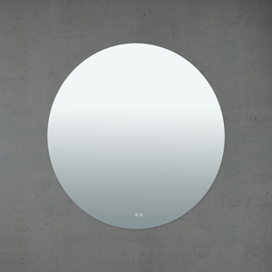 LED Kúpeľňové vyhrievané nástenné zrkadlo s podsvietením FOCUS LED/30W/230V 3000/4200/6000K pr. 100 cm IP44