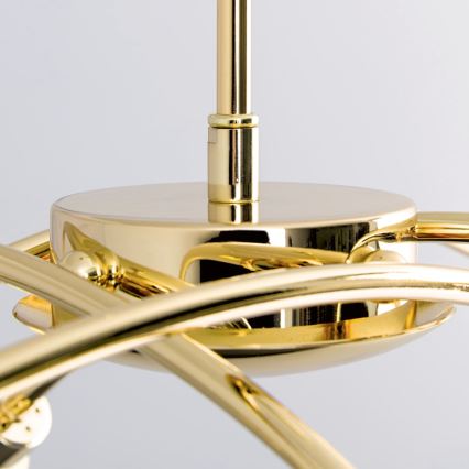 Luster na tyči CARLA 8xG9/28W/230V zlatý