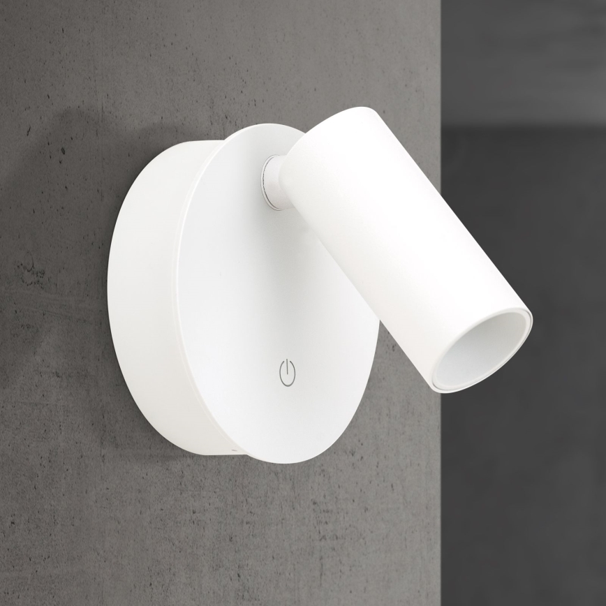 LED Stmievateľné nabíjacie dotykové nástenné bodové svietidlo LUXY LED/1W/5V 2200 mAh 2700/3000/4000K biela