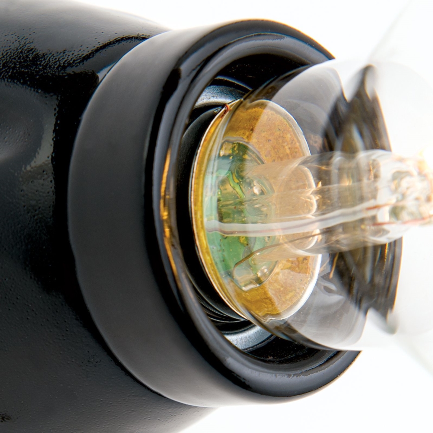 Nástenné svietidlo FROST 1xE27/60W/230V čierna