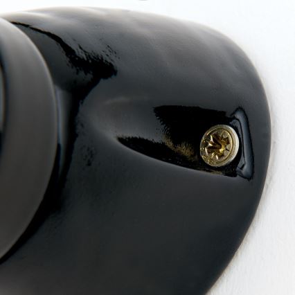 Nástenné svietidlo FROST 1xE27/60W/230V čierna