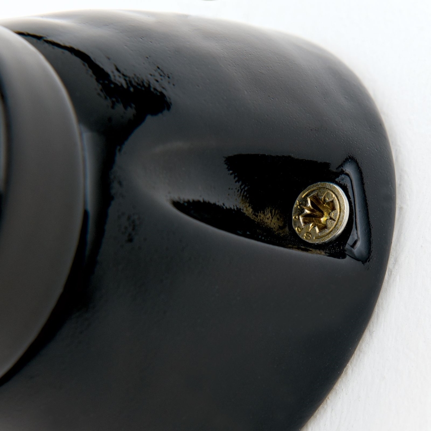 Nástenné svietidlo FROST 1xE27/60W/230V čierna