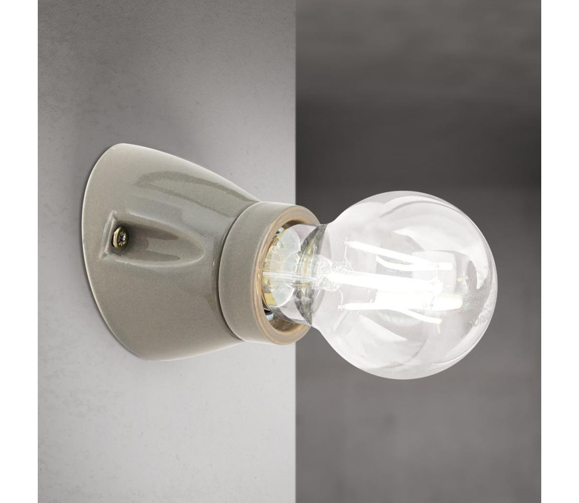 Orion - Nástenné svietidlo FROST 1xE27/60W/230V sivé WA 2-1367 grau/Kera