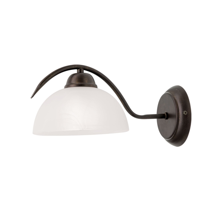 Nástenné svietidlo RULA 1xE27/40W/230V biela/bronz