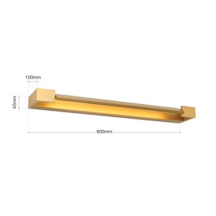 LED Kúpeľňové osvetlenie zrkadla MARILYN LED/18W/230V 60 cm IP44 zlatá