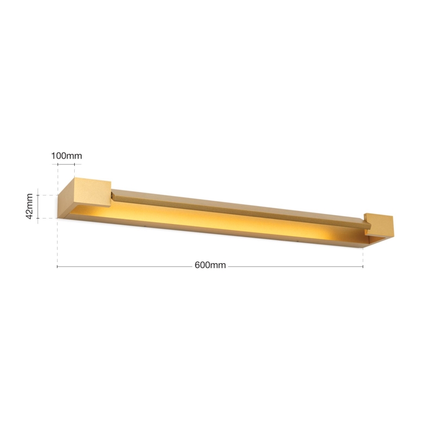 LED Kúpeľňové osvetlenie zrkadla MARILYN LED/18W/230V 60 cm IP44 zlatá