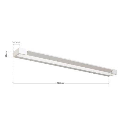 LED Kúpeľňové osvetlenie zrkadla MARILYN LED/24W/230V 90 cm IP44 biela