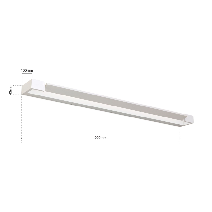 LED Kúpeľňové osvetlenie zrkadla MARILYN LED/24W/230V 90 cm IP44 biela