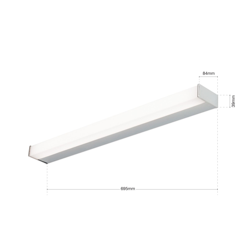 LED Osvetlenie zrkadla MARILYN LED/17W/230V 69,5 cm lesklý chróm