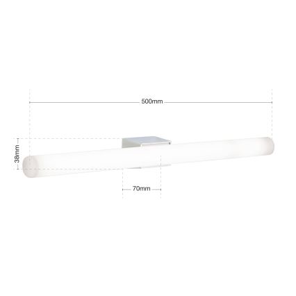 LED Nástenné svietidlo VISAGIST 1xS14d/8W/230V biela