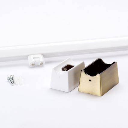 LED Nástenné svietidlo VISAGIST 1xS14d/8W/230V mosadz