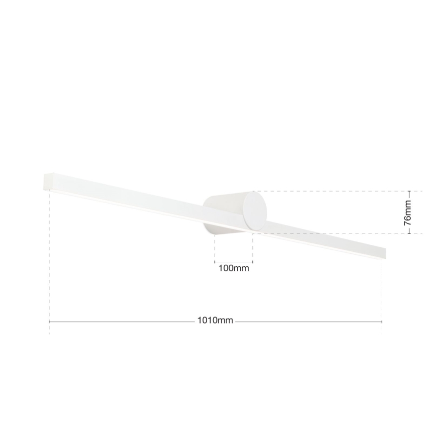 LED Kúpeľňové osvetlenie zrkadla BEAUTY LED/24W/230V 101 cm IP54 biela