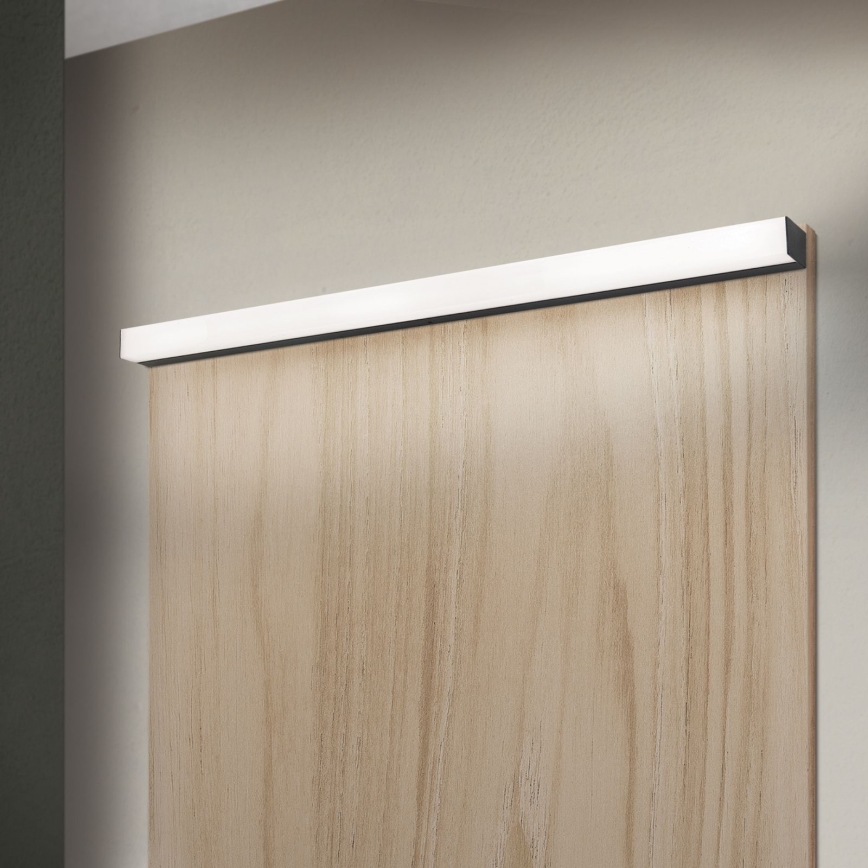 LED Kúpeľňové osvetlenie zrkadla HORIZON LED/18W/230V 3000/4000K 90 cm IP44 čierna