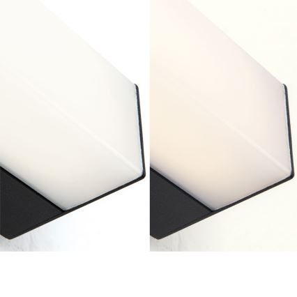 LED Kúpeľňové osvetlenie zrkadla HORIZON LED/18W/230V 3000/4000K 90 cm IP44 čierna