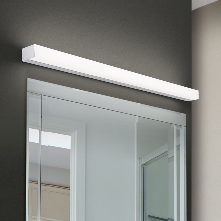 LED Kúpeľňové osvetlenie zrkadla HORIZON LED/18W/230V 3000/4000K 90 cm IP44 strieborná