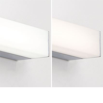 LED Kúpeľňové osvetlenie zrkadla HORIZON LED/18W/230V 3000/4000K 90 cm IP44 strieborná