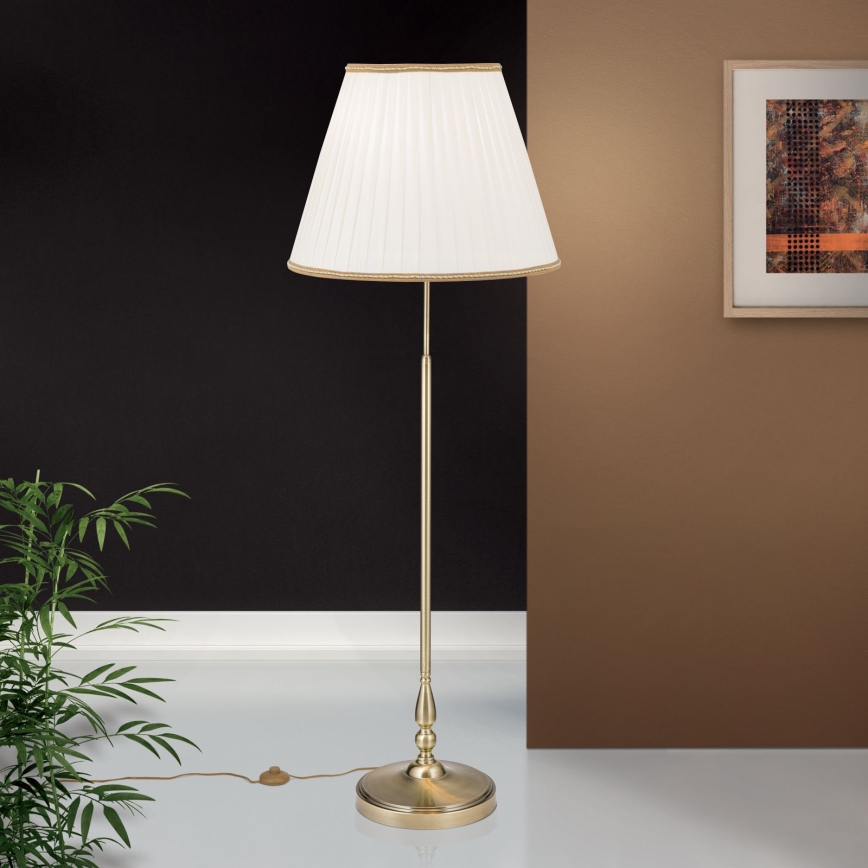 Stojacia lampa TONIA 2xE27/60W/230V 154 cm biela/bronz