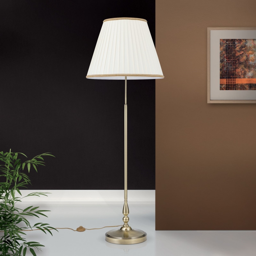 Stojacia lampa TONIA 2xE27/60W/230V 154 cm biela/bronz