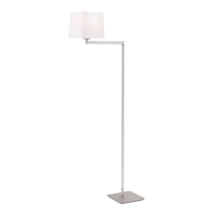 Stojacia lampa CARLTON 1xE27/40W/230V biela/matný chróm