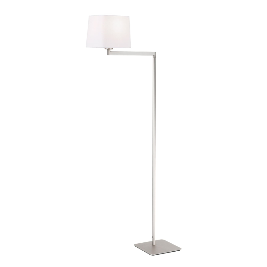 Stojacia lampa CARLTON 1xE27/40W/230V biela/matný chróm