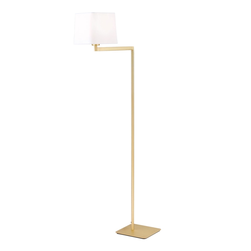 Stojacia lampa CARLTON 1xE27/40W/230V biela/zlatá