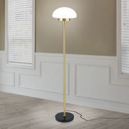 Stojacia lampa SPARTA 1xE27/40W/230V zlatá/čierna