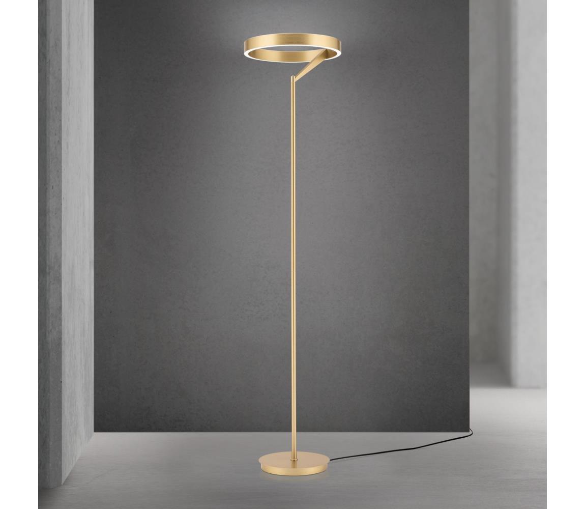 Orion - stmievateľná LED stojacia lampa KOLK LED/40W/230V 2700/4000K zlatá Stl 12-1293 gold-matt