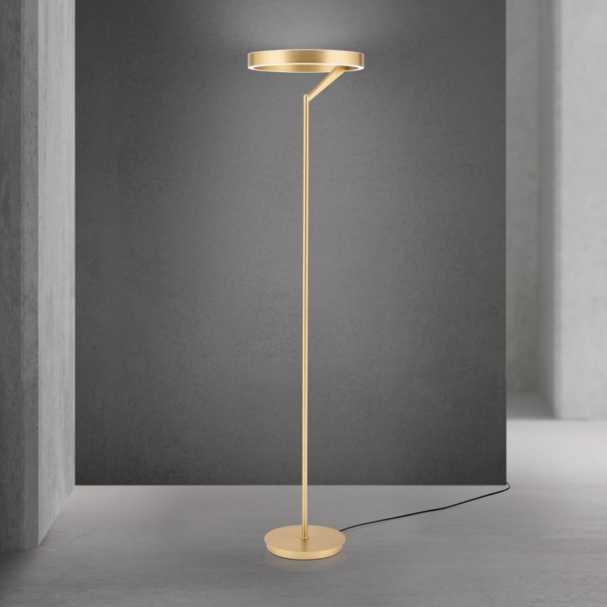 LED Stmievateľná stojacia lampa KOLK LED/40W/230V 2700/4000K zlatá